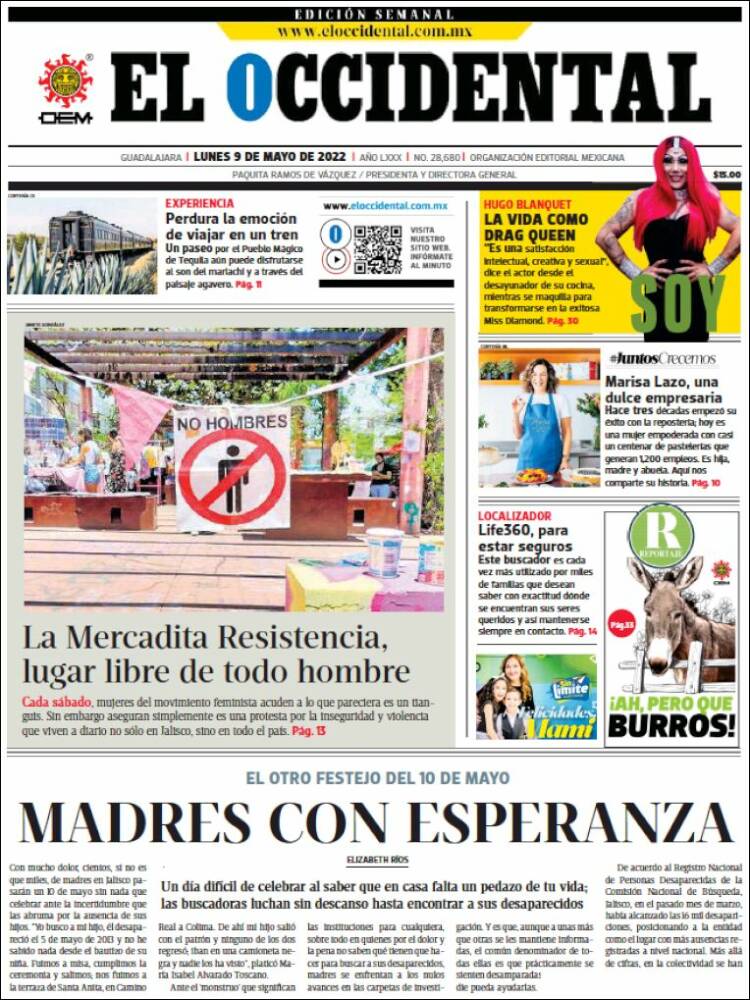 Portada de El Occidental (México)