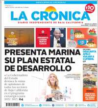 Portada de La Crónica de Baja California (México)