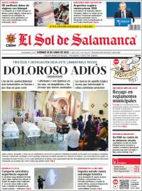 Portada de El Sol de Salamanca (México)