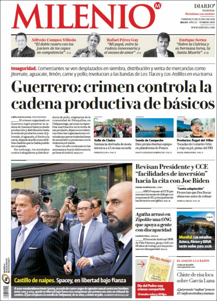 Portada de Milenio (México)