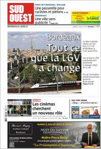 Portada de Sud Ouest (Francia)