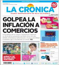 Portada de La Crónica de Baja California (México)