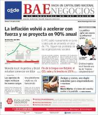 Portada de Buenos Aires Económico (Argentina)