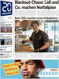 Portada de 20Minuten - Zürich (Switzerland)