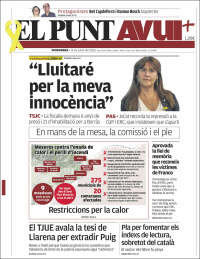 Portada de El Punt Avui (Spain)