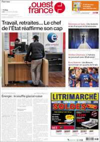 Portada de Ouest France (France)