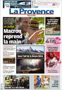 Portada de La Provence (Francia)