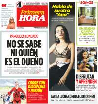 Portada de Primera Hora (Puerto Rico)