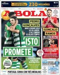 Portada de A Bola (Portugal)