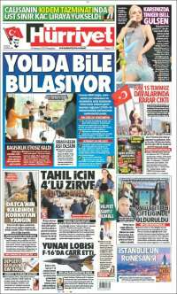 Portada de Hürriyet (Turkey)