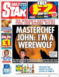 Portada de Daily Star (United Kingdom)