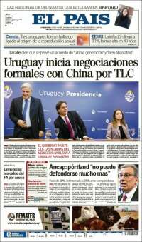 Portada de El País (Uruguay)