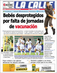 Portada de Diario La Calle (Venezuela)