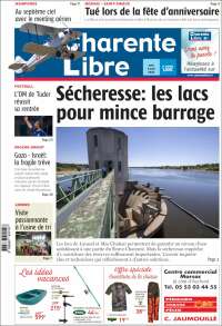 Portada de Charente Libre (Francia)
