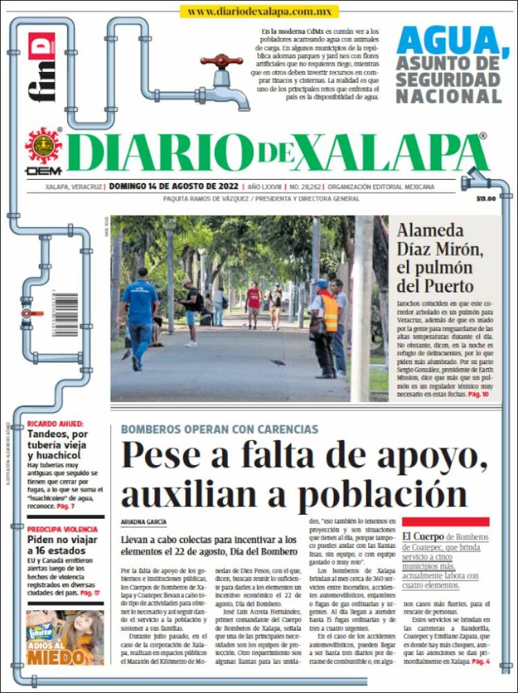 Portada de Diario de Xalapa (México)
