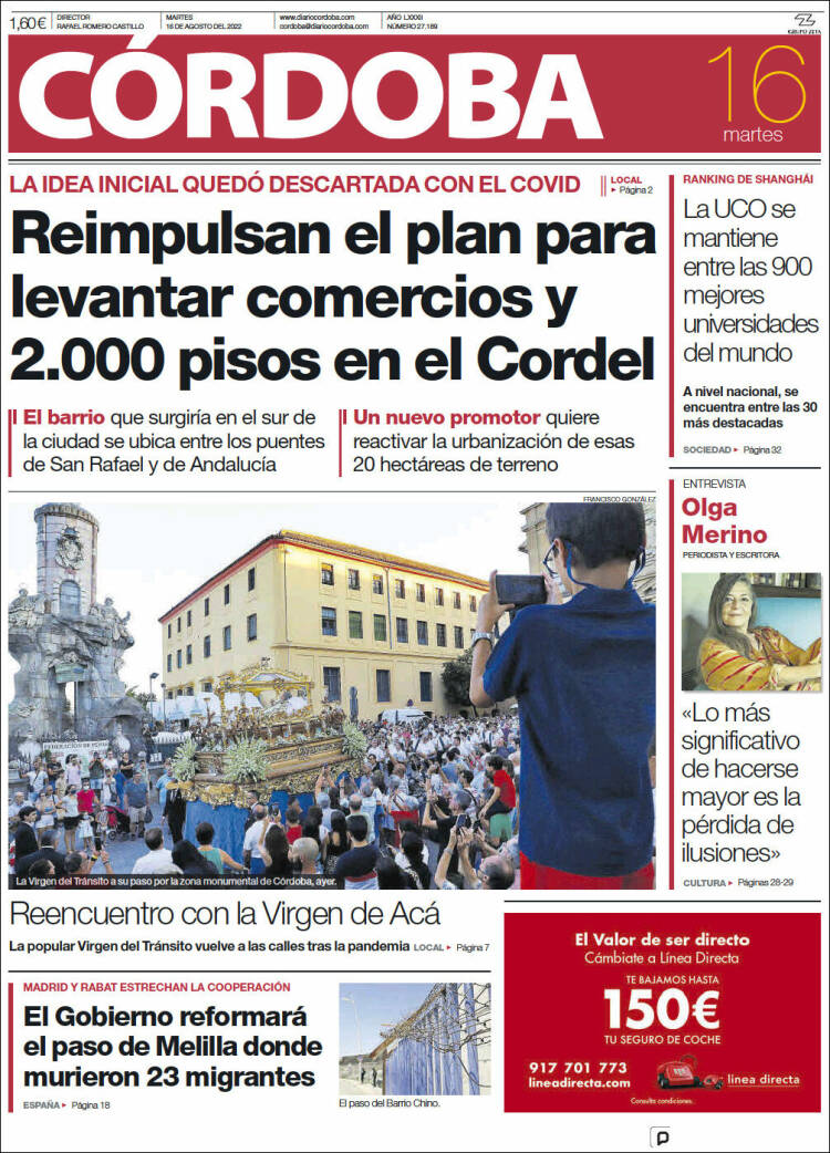 Portada de Diario de Córdoba (España)