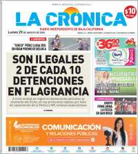 Portada de La Crónica de Baja California (México)