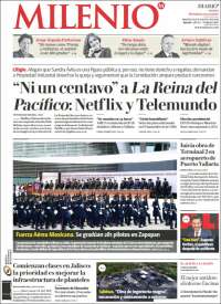 Portada de Milenio - Jalisco (Mexique)