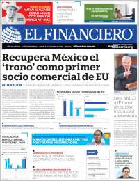 Portada de El Financiero (Mexico)