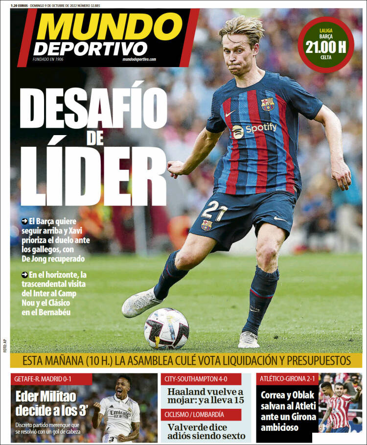 Portada de Mundo Atlético (España)