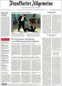 Portada de Frankfurter Allgemeine (Allemagne)