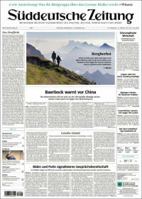 Portada de Sueddeutsche (Allemagne)