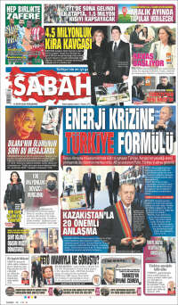 Portada de Sabah (Turquía)