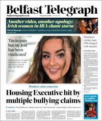 Portada de Belfast Telegraph (Reino Unido)