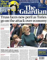 Portada de The Guardian (Reino Unido)