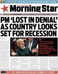 Portada de Morning Star (Reino Unido)