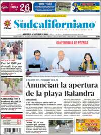 Portada de El Sudcaliforniano (México)