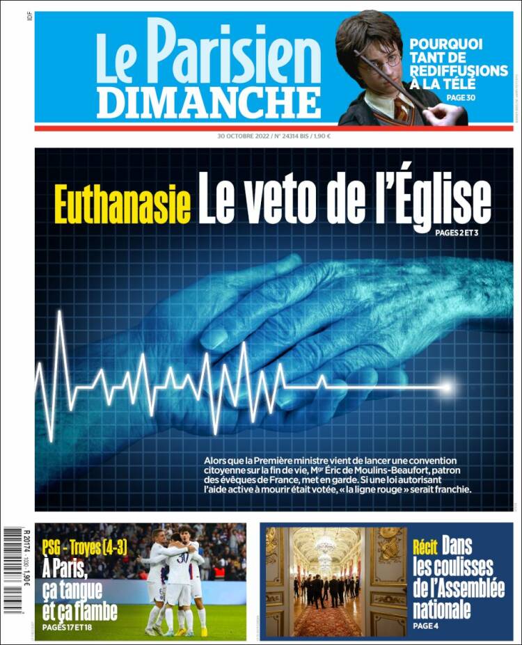 Portada de Le Parisien (Francia)