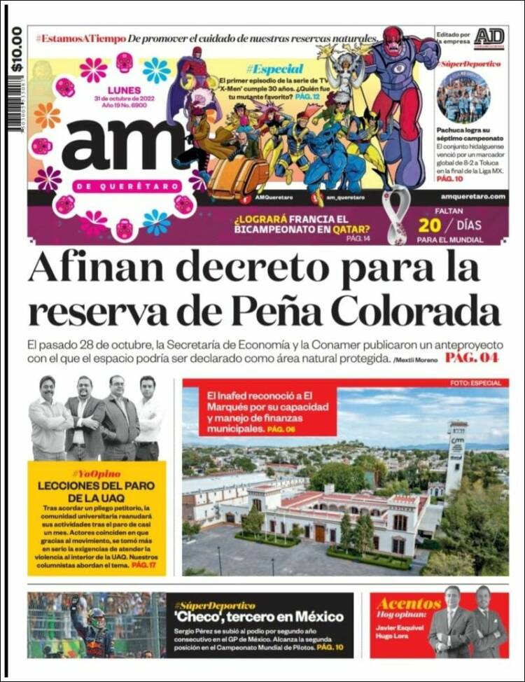 Portada de A.M. Querétaro (México)