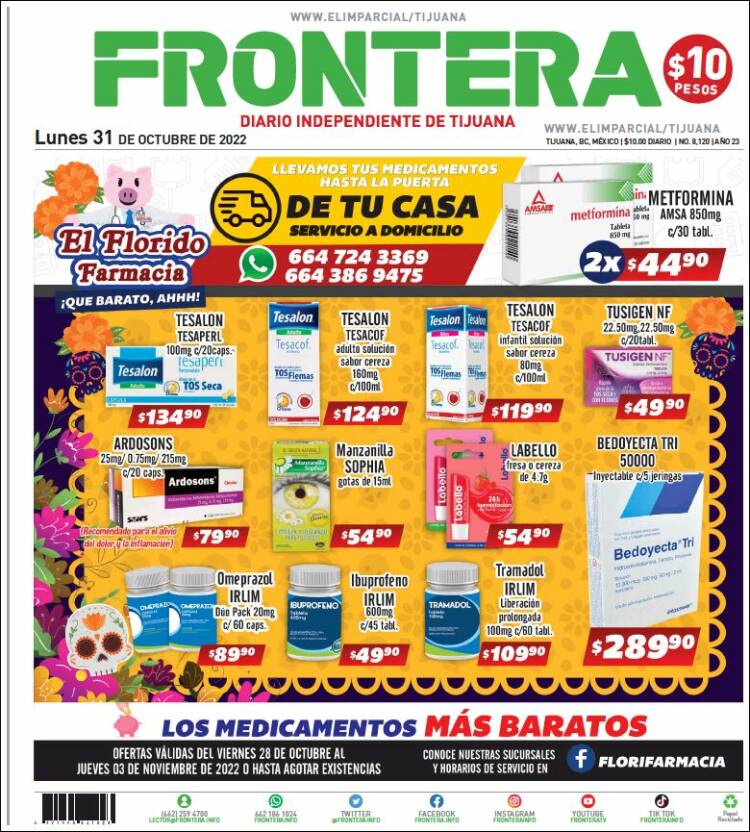 Portada de Frontera (México)
