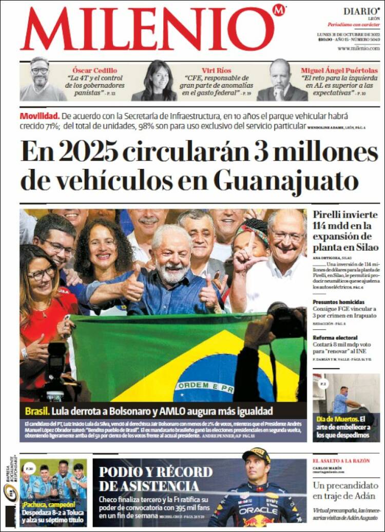 Portada de Milenio de León (México)