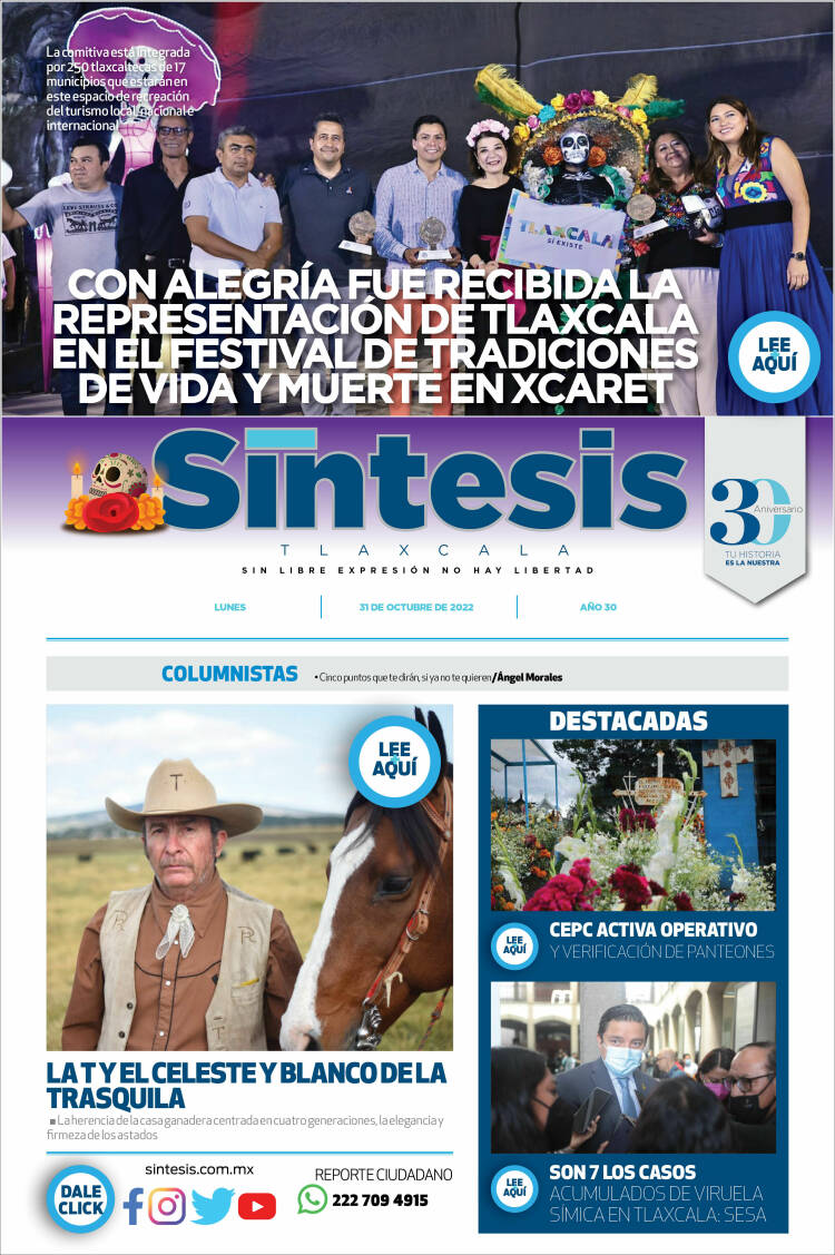 Portada de Síntesis de Tlaxcala (México)
