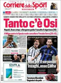 Portada de Corriere dello Sport (Italia)