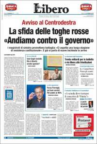 Portada de Libero (Italia)