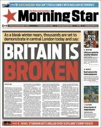 Portada de Morning Star (Reino Unido)