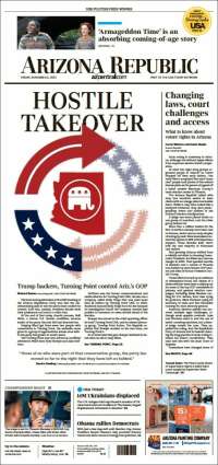 Portada de Arizona Republic News (USA)