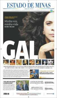 Portada de Jornal Estado de Minas (Brasil)