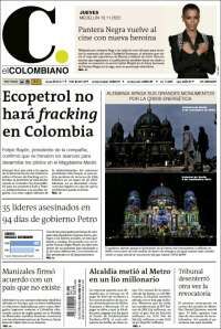 Portada de El Colombiano (Colombie)