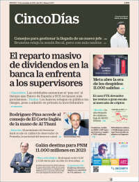 Portada de Cinco Días (España)