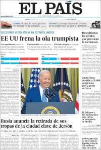 Portada de El País (Espagne)