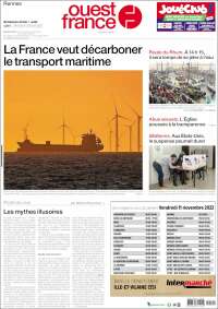 Portada de Ouest France (France)