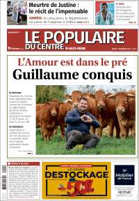 Portada de Le Populaire du Centre (Francia)