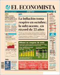 Portada de El Economista (México)