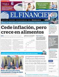 Portada de El Financiero (Mexique)