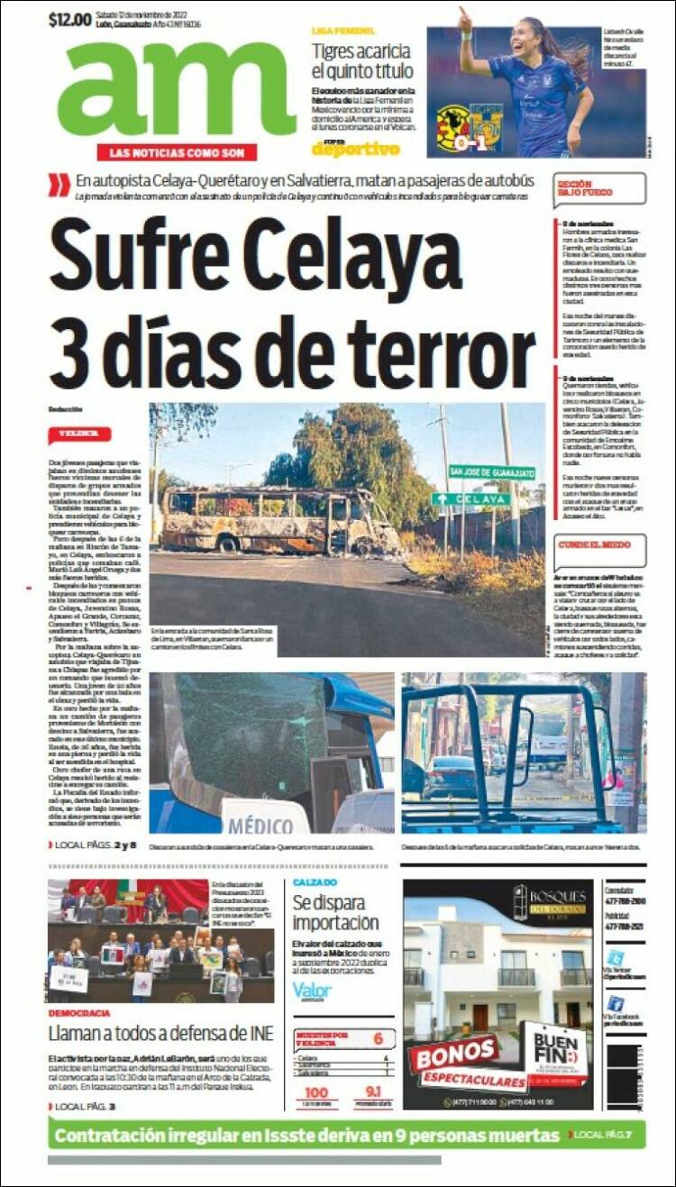 Portada de Al Día A.M. (México)