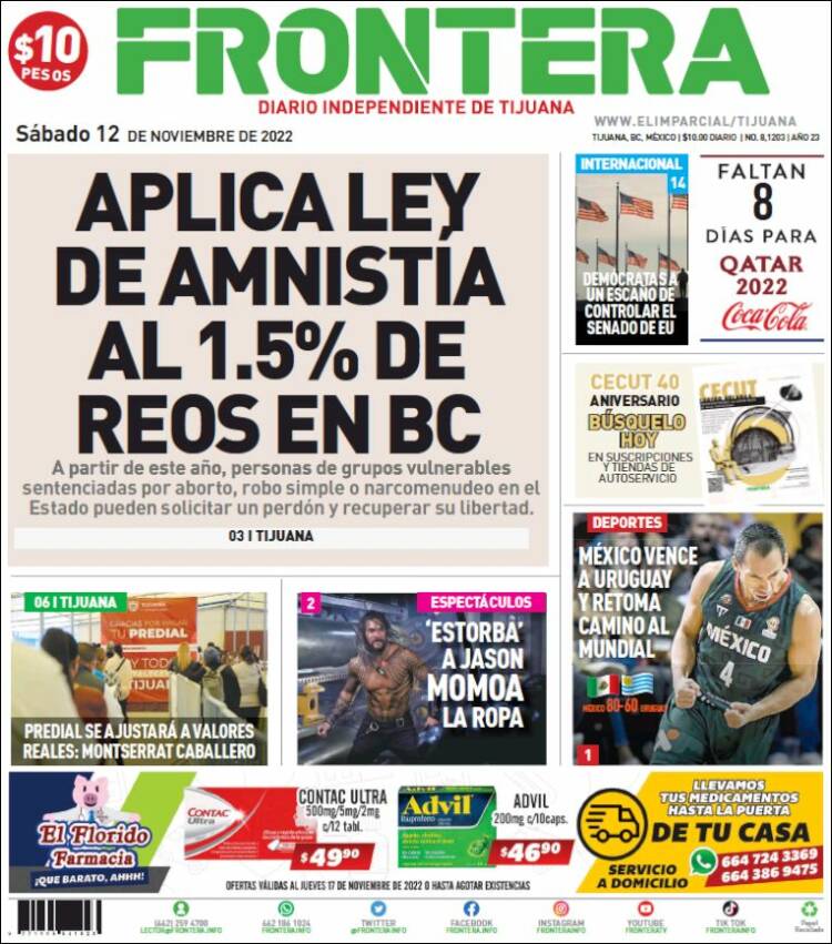Portada de Frontera (México)
